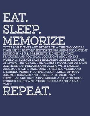 My Blue Memorization Notebook