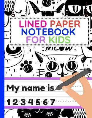 Lined Paper Notebook For Kids: Workbook of Dotted Lined Handwriting Practice Paper Sheet Book for Girl, Boy, Kid, Toddler, Preschool, Kindergarten, Nursery, Elementary - Beginner Writing Notebook (doodle black white cats)