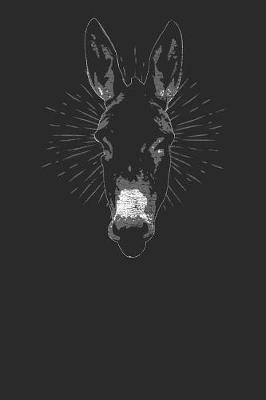 Donkey Head: Donkeys Notebook, Dotted Bullet (6 x 9 - 120 pages) Animal Themed Notebook for Daily Journal, Diary, and Gift