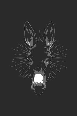 Donkey Head: Donkeys Notebook, Dotted Bullet (6 x 9 - 120 pages) Animal Themed Notebook for Daily Journal, Diary, and Gift