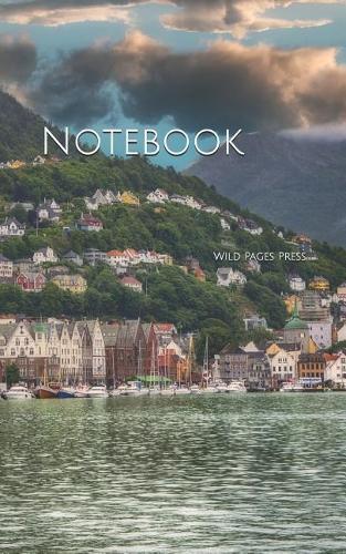 Notebook: Landscape Bergen Norway sky clouds city