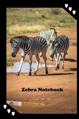 Zebra Notebook: Zebra Notebook For Little Girls - 190 Pages - Size 6x9