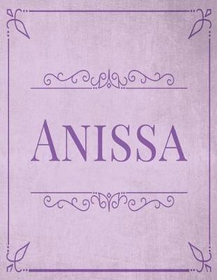 Anissa: Kids' blank-lined journal for developing creative writing skills and drawing boxes for doodling.