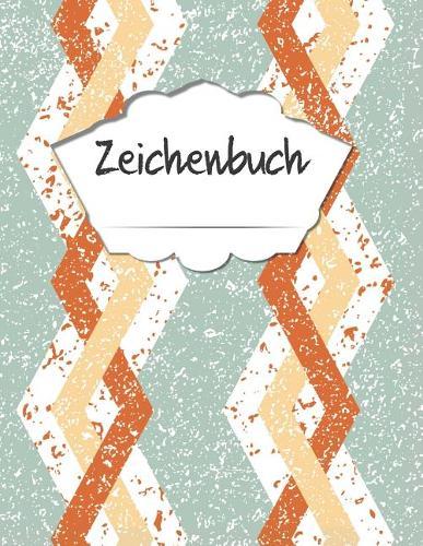 Zeichenbuch: DIN A4, 130 Seiten, leere Seiten zum Selbstgestalten, Vintage, Softcover, zum Zeichnen fur unterwegs und Zuhause