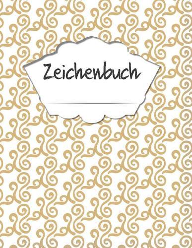 Zeichenbuch: DIN A4, 130 Seiten, leere Seiten zum Selbstgestalten, Vintage, Softcover, zum Zeichnen fur unterwegs und Zuhause