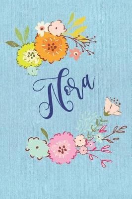 Lillian: Personalized Name and Floral Design on Blue Teal Pattern, Lined Paper Note Book For Girls To Draw, Sketch & Crayon or Color (Kids Teens and Adult Journal Flower Cover Books)