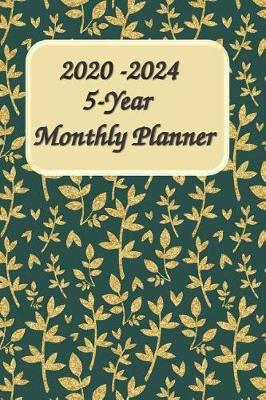 2020-2024 5-Year Monthly Planner 6x9: Confetti Gold Silver - Five Year - 60 Months Calendar Planner - Plan, Organize and Be Trendy
