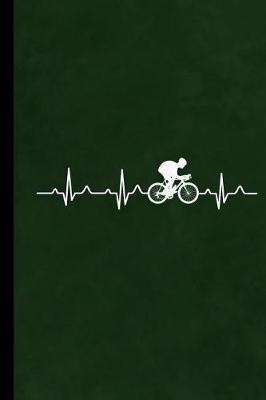 Cycling Heartbeat: Biking Gift For Cyclists And Bikers (6x9) Dot Grid Notebook To Write In