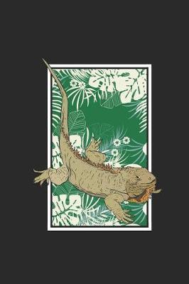 Iguana With Leaves: Iguanas Notebook, Dotted Bullet (6 x 9 - 120 pages) Animal Themed Notebook for Daily Journal, Diary, and Gift