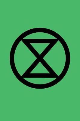 Extinction Rebellion Logo Journal With Green XR Badge: Blank Lined 6x9 Notebook / Composition Book For Writing In (Ecological / Climate Change Message)
