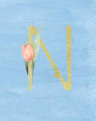 N: Academic Student Planner Weekly Monthly Planner August 2019 July 2020, Organizer Calendar and Agendas for High School Especially for Girls Sky Blue Watercolor Flower