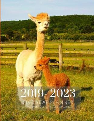 2019-2023 Five Year Planner Llama Goals Monthly Schedule Organizer: 60 Months Calendar; Agenda Appointment Diary Journal With Address Book, Password Log, Notes, Julian Dates & Inspirational Quotes