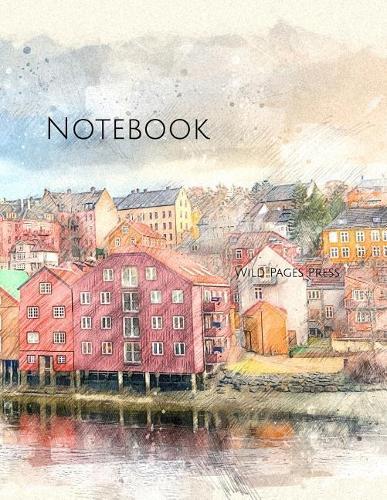 Notebook: Architecture city buildings river water urban building landscape skyscraper high rise