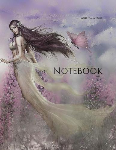 Notebook: Fantasy flowers fairy tales fee girl magic female anime Japanese fairies pink