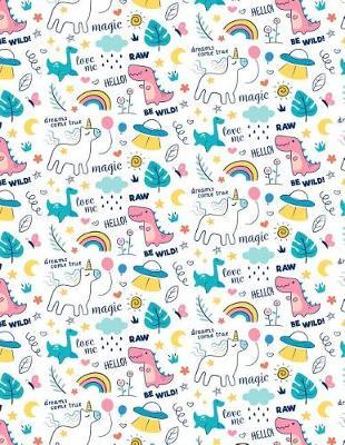 Sketchbook: 110 Pages White Paper Blank Sketchbook For Drawing Sketching and Doodling, Cute Unicorn Kawaii Cover