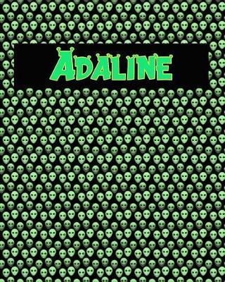 120 Page Handwriting Practice Book with Green Alien Cover Adaline: Primary Grades Handwriting Book