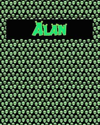 120 Page Handwriting Practice Book with Green Alien Cover Alan: Primary Grades Handwriting Book
