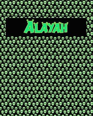 120 Page Handwriting Practice Book with Green Alien Cover Alayah: Primary Grades Handwriting Book