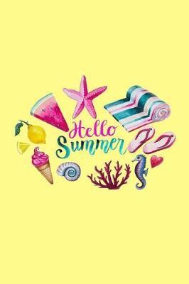 Hello Summer: Paperback lined blank notebook for writing and taking notes