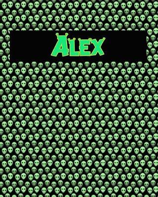120 Page Handwriting Practice Book with Green Alien Cover Alex: Primary Grades Handwriting Book