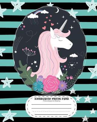 kindergarten writing paper Picture Space for Drawing: Unicorn cute kids Grades K-2 Kindergarten to Early Childhood Picture Space Story Dotted Line for Drawing Activity Workbook for kids