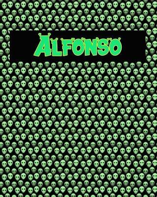 120 Page Handwriting Practice Book with Green Alien Cover Alfonso: Primary Grades Handwriting Book