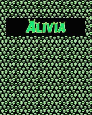 120 Page Handwriting Practice Book with Green Alien Cover Alivia: Primary Grades Handwriting Book