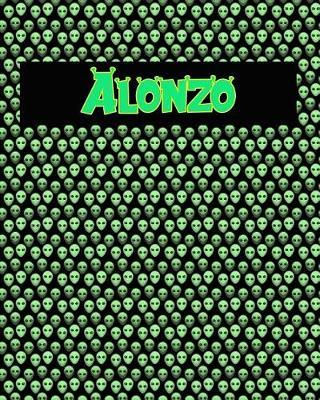 120 Page Handwriting Practice Book with Green Alien Cover Alonzo: Primary Grades Handwriting Book