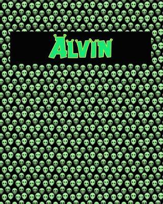 120 Page Handwriting Practice Book with Green Alien Cover Alvin: Primary Grades Handwriting Book