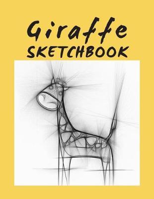 Giraffe Sketchbook: Large Format Drawing Notebook