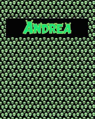 120 Page Handwriting Practice Book with Green Alien Cover Andrea: Primary Grades Handwriting Book