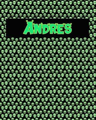 120 Page Handwriting Practice Book with Green Alien Cover Andres: Primary Grades Handwriting Book