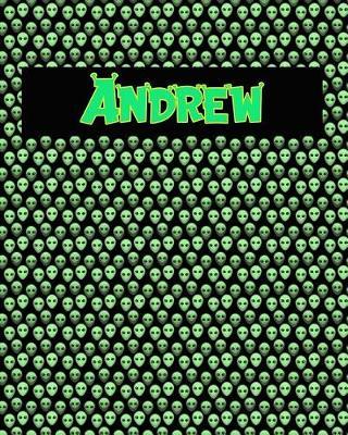 120 Page Handwriting Practice Book with Green Alien Cover Andrew: Primary Grades Handwriting Book