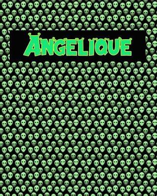 120 Page Handwriting Practice Book with Green Alien Cover Angelique: Primary Grades Handwriting Book