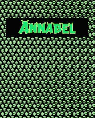 120 Page Handwriting Practice Book with Green Alien Cover Annabel: Primary Grades Handwriting Book