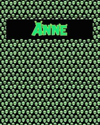 120 Page Handwriting Practice Book with Green Alien Cover Anne: Primary Grades Handwriting Book