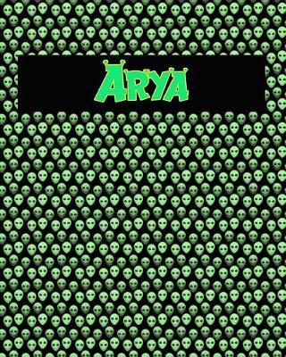 120 Page Handwriting Practice Book with Green Alien Cover Arya: Primary Grades Handwriting Book