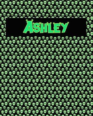 120 Page Handwriting Practice Book with Green Alien Cover Ashley: Primary Grades Handwriting Book