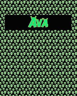 120 Page Handwriting Practice Book with Green Alien Cover Ava: Primary Grades Handwriting Book
