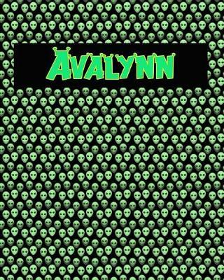 120 Page Handwriting Practice Book with Green Alien Cover Avalynn: Primary Grades Handwriting Book