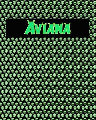 120 Page Handwriting Practice Book with Green Alien Cover Aviana: Primary Grades Handwriting Book