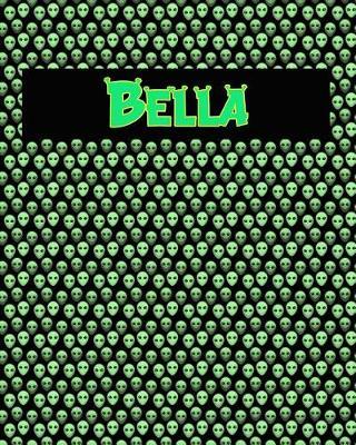 120 Page Handwriting Practice Book with Green Alien Cover Bella: Primary Grades Handwriting Book