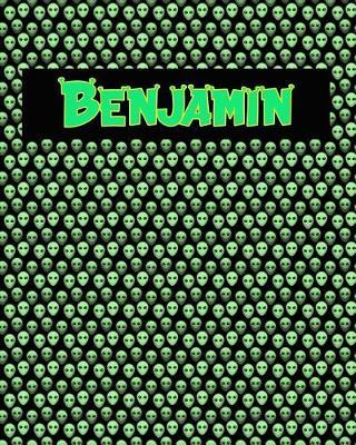 120 Page Handwriting Practice Book with Green Alien Cover Benjamin: Primary Grades Handwriting Book