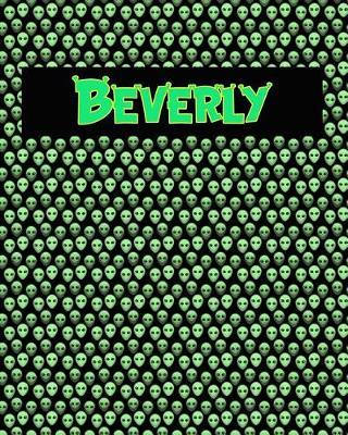 120 Page Handwriting Practice Book with Green Alien Cover Beverly: Primary Grades Handwriting Book