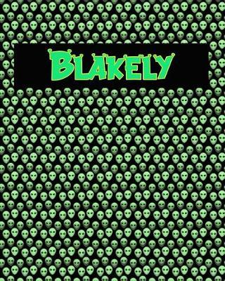 120 Page Handwriting Practice Book with Green Alien Cover Blakely: Primary Grades Handwriting Book