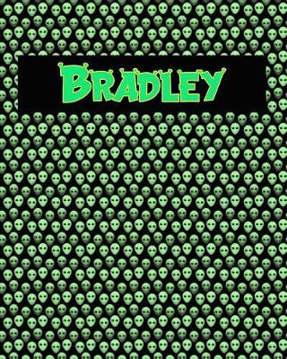 120 Page Handwriting Practice Book with Green Alien Cover Bradley: Primary Grades Handwriting Book