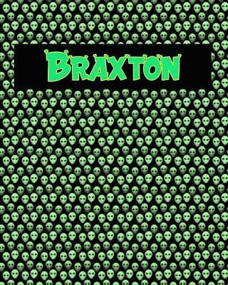 120 Page Handwriting Practice Book with Green Alien Cover Braxton: Primary Grades Handwriting Book