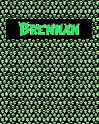 120 Page Handwriting Practice Book with Green Alien Cover Brennan: Primary Grades Handwriting Book