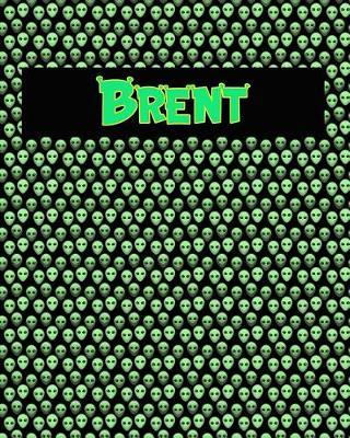 120 Page Handwriting Practice Book with Green Alien Cover Brent: Primary Grades Handwriting Book