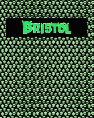 120 Page Handwriting Practice Book with Green Alien Cover Bristol: Primary Grades Handwriting Book